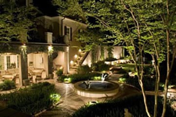 Landscape security and accent lighting in Addison Texas works best when low voltage LED lighting is used due to it being safer and conserves electrical power